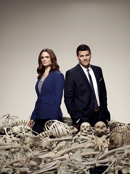 Bones Emily Deschanel als Dr. Temperance Brennan und David Boreanaz als Special Agent Seeley Booth © RTL